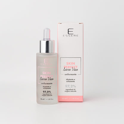 Essere Bio Skin Perfect siero viso uniformante Be Beauty 30 ml, flacone e astuccio, vista frontale