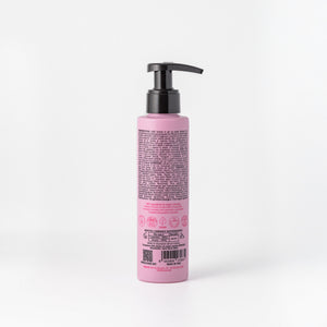 Back of the Essere Bio Straight Hair Heat Protectant 150 ml with INCI and natural origin ingredients