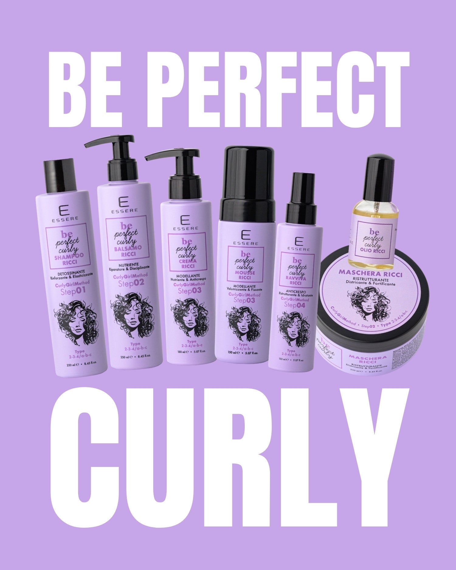 Kit Ricci Routine Completa Essere Bio — Be Perfect Curly