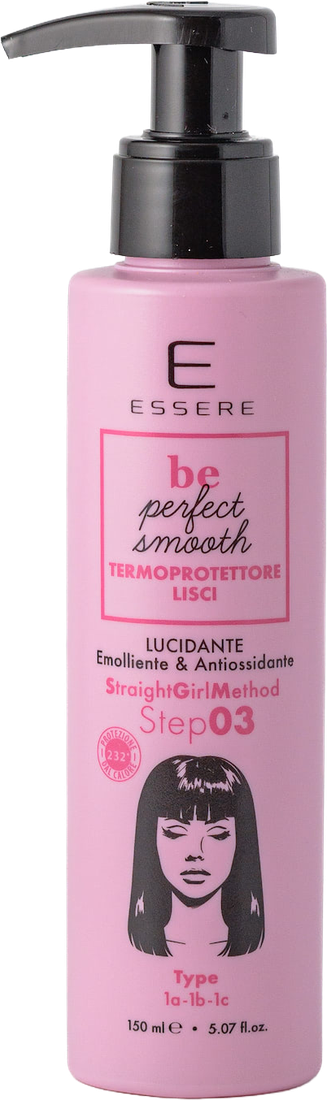 Straight Hair Shine Heat Protectant – Step 03